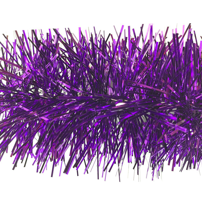 6" Metallic Purple Garland 20' Sections