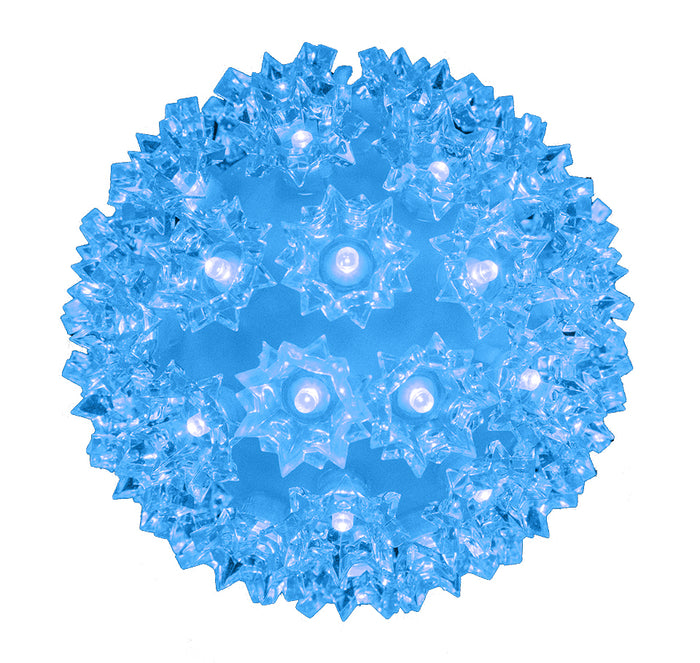 6'' Teal 1/5 LED Strobe Sphere
