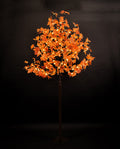 8' Yellow Red Maple Tree with Warm White LEDS