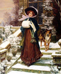 A Winter Rose Paint by Diamonds