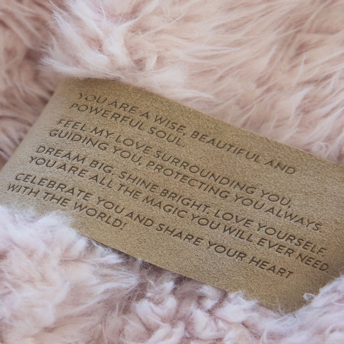 ANGEL PLUSH BLANKET | LITTLE - DUSTY PINK