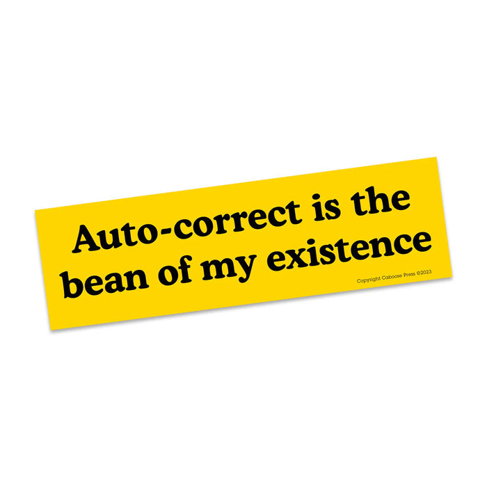 Auto-Correct Bumper Sticker