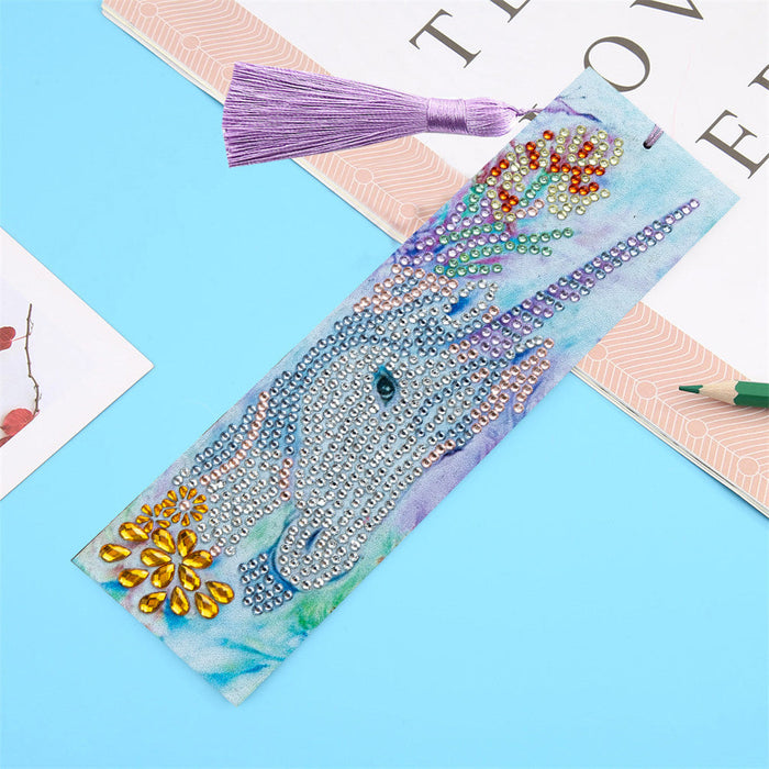 Blue Unicorn Painting Bookmark