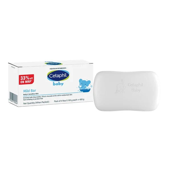 Cetaphil Baby Mild Bar - (4x100gm)
