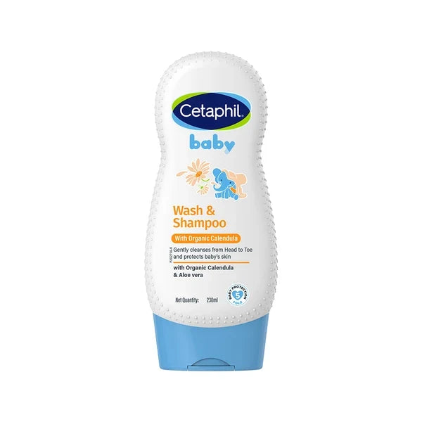 Cetaphil Baby Wash & Shampoo with Organic Calendula-230ml
