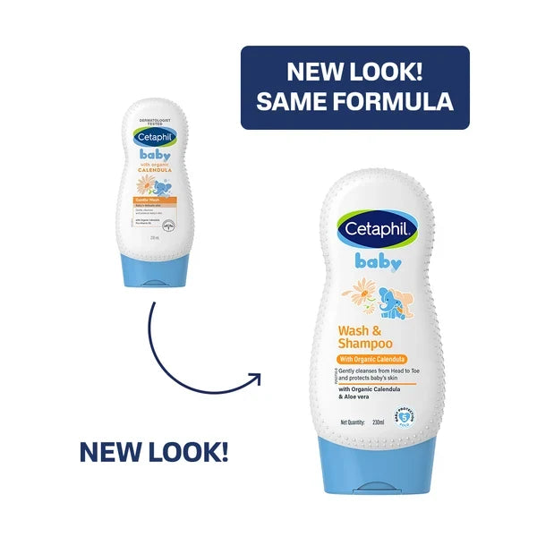 Cetaphil Baby Wash & Shampoo with Organic Calendula-230ml