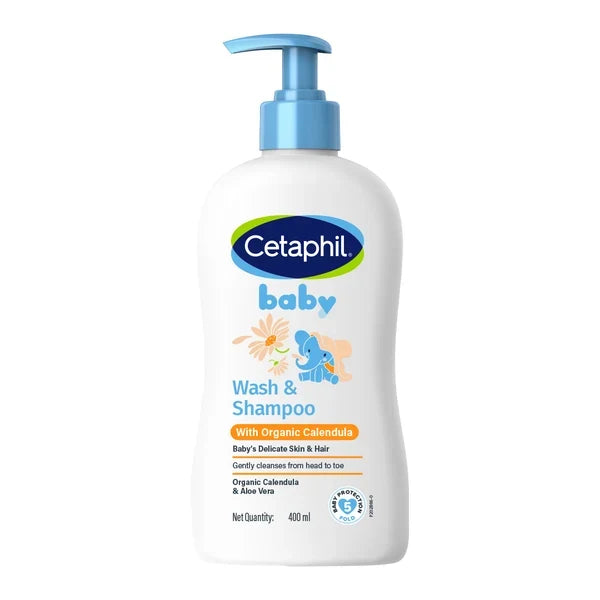 Cetaphil Baby Wash & Shampoo with Organic Calendula-400ml