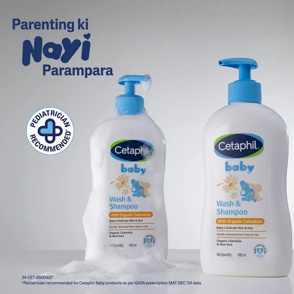 Cetaphil Baby Wash & Shampoo with Organic Calendula-400ml