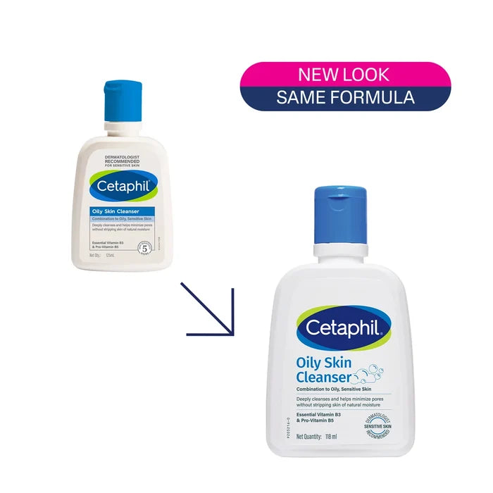Cetaphil Oily Skin Cleanser 118ml - Face Wash for Acne-Prone Skin