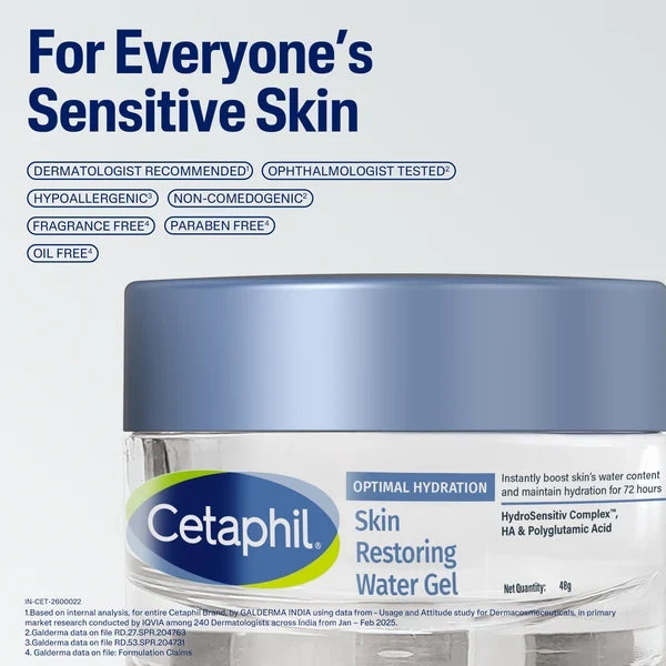 Cetaphil Optimal Hydration Restoring Water Gel 48 g