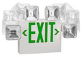 Combo Green Exit - Remote Head Capable - Adj. Top or Side Heads