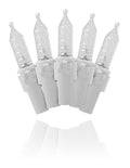 Commercial 25 5mm Pure White with 2.5" Spacing on White Wire