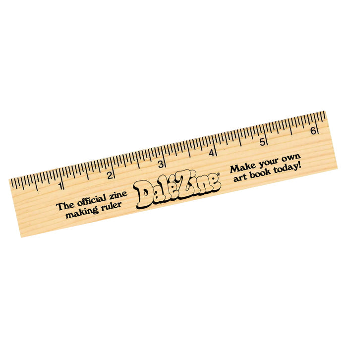 Dale Zine Ruler - Natural Finish Ruler - 6"