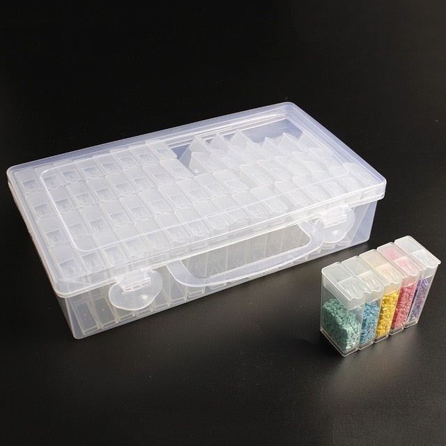 Diamond Containers & Storage Box - 64 Pcs