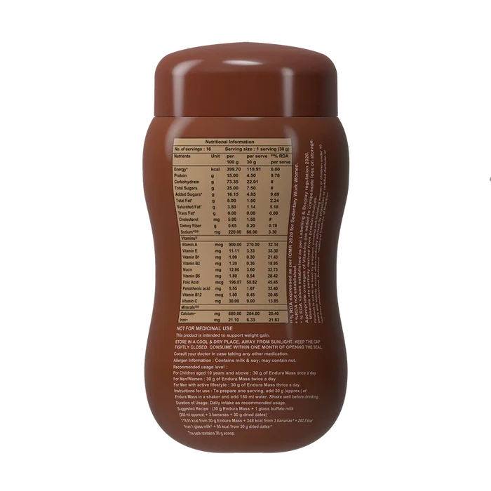Endura Mass Chocolate - 500g