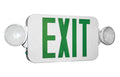Exit Light Combo, Compact - Green LED - High Output LED Lamps