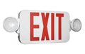 Exit Light Combo, Compact - Red LED - High Output LED Lamps-Self Testing