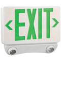 Exit Light Combo Green Decorative - Full LED