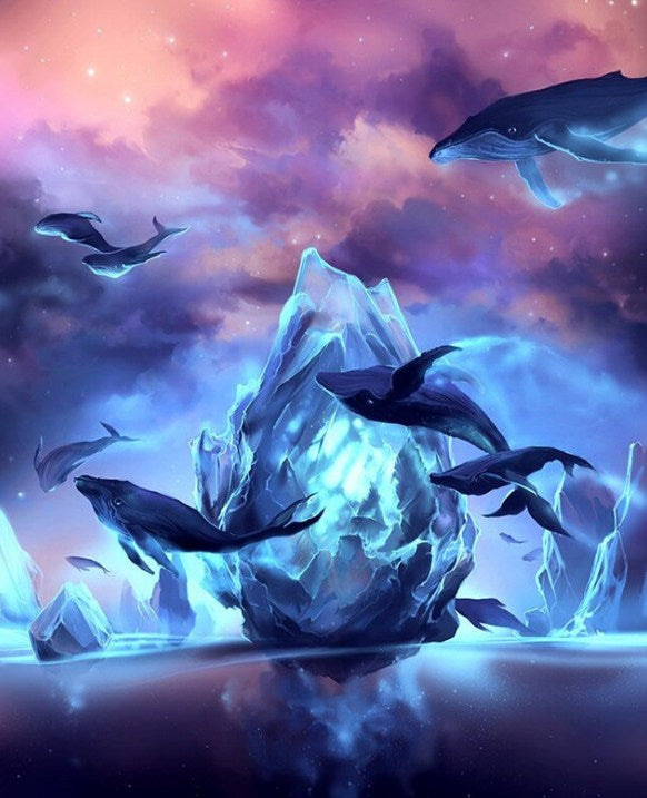 Fantasy Flying Fish Paint by Diamonds