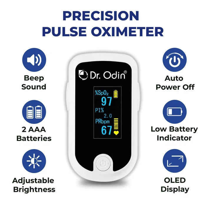 Fingertip Pulse Oximeter (FS20E) with Color OLED Display & Alarm Alert