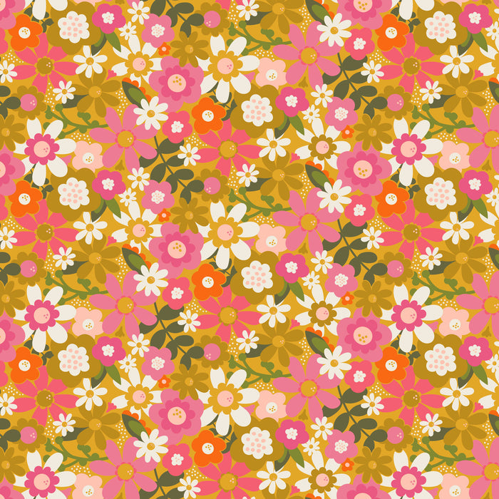 Floral in Ochre | Joyful June CANVAS