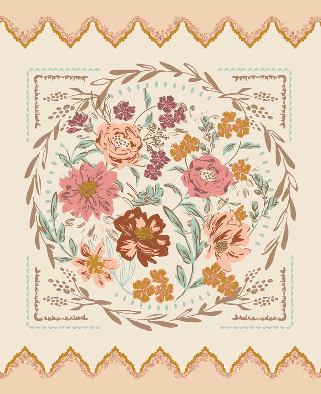 Foraged, Found, & Hand Me Down Panel in Eggshell