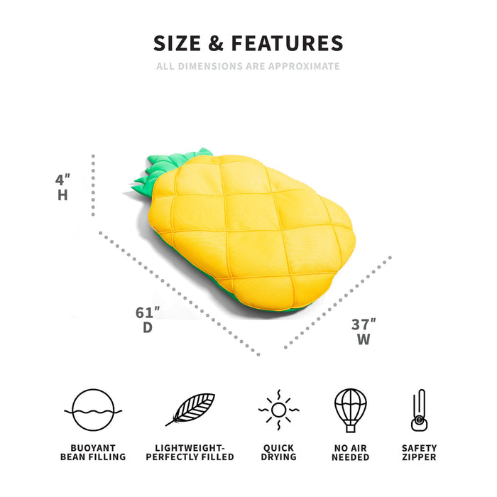 pool float dimensions #style_pineapple