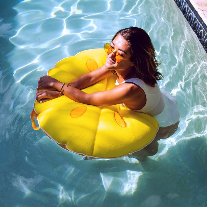 Small Fruit Slice Pool Float in Lemon pool bean #style_watermelon-and-lemon