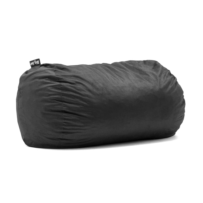 Fuf Media Lounger w/ Removable Cover foam filled black side #color_black-brushed-denim