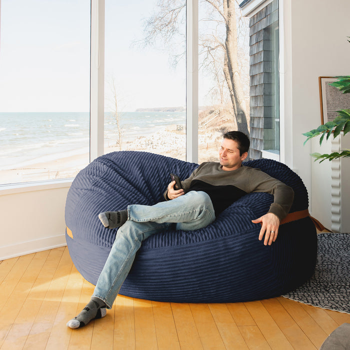 Signature / Midnight Blue Corded Plush