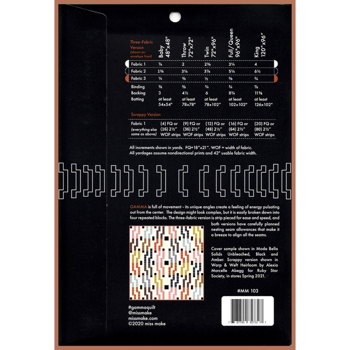 Gamma Quilt | Paper Pattern