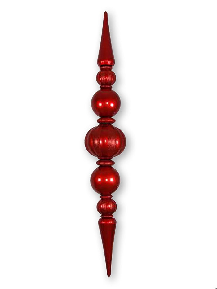 Giant Shatterproof Red Finial