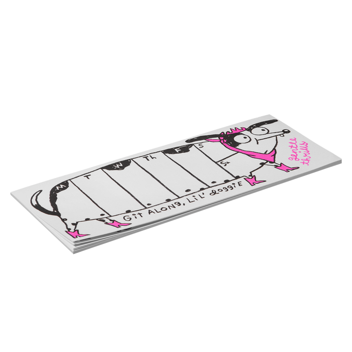 Git along doggie weekly desk pad