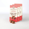 Sweet Shop USA Fudge Love Truffle Box with 2 truffles visible.
