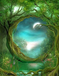 Green Fantasy Forest Paint by Diamonds