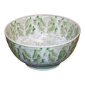 Green Patterned Stoneware Bowl