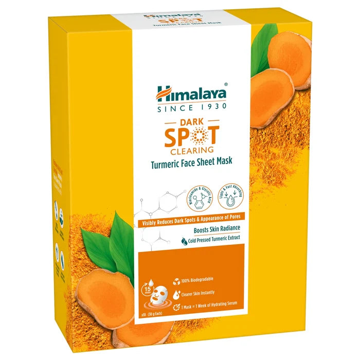 Himalaya Dark Spot Clearing Turmeric Face Sheet Mask-30G