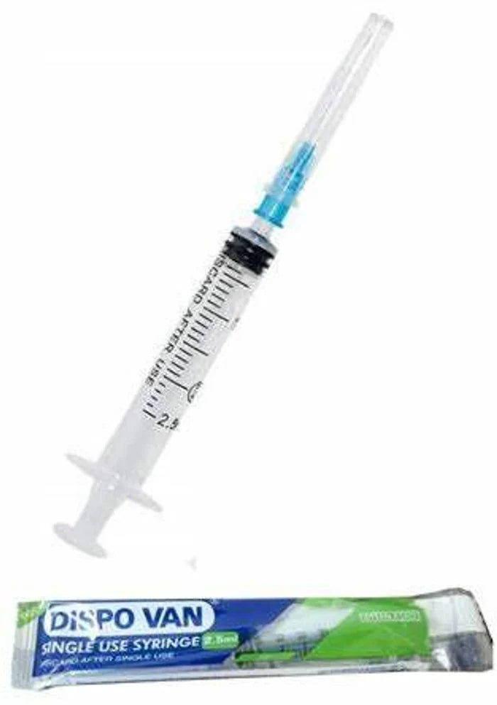 HMD Dispo Van Disposable Syringe with needle -2.5 ML