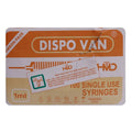 HMD Dispovan Disposable Syringe 1ml 26Gx1/2 (Tuberculin)