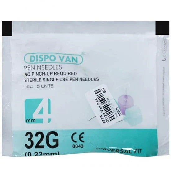 HMD Dispovan Pen Needles 32G(4mm)-Box of 100