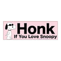 Honk if you love snoopy bumper sticker