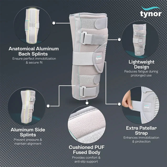 Knee Immobiliser 14"/36cm Tynor