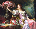 Lady in Pink Dress Paint by Diamonds