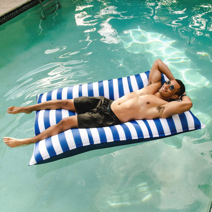 Lagoon Lounger pool floating lounger  #color_americana-nautical-stripe