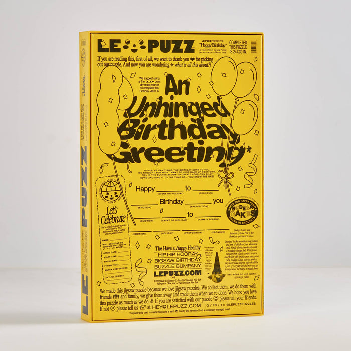 Le Puzz - Happy Birthday