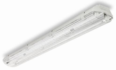 Light Fixture - 4 Foot Fluorescent Vapor Tight - 32W T8 - AC w/ Emergency Backup Option