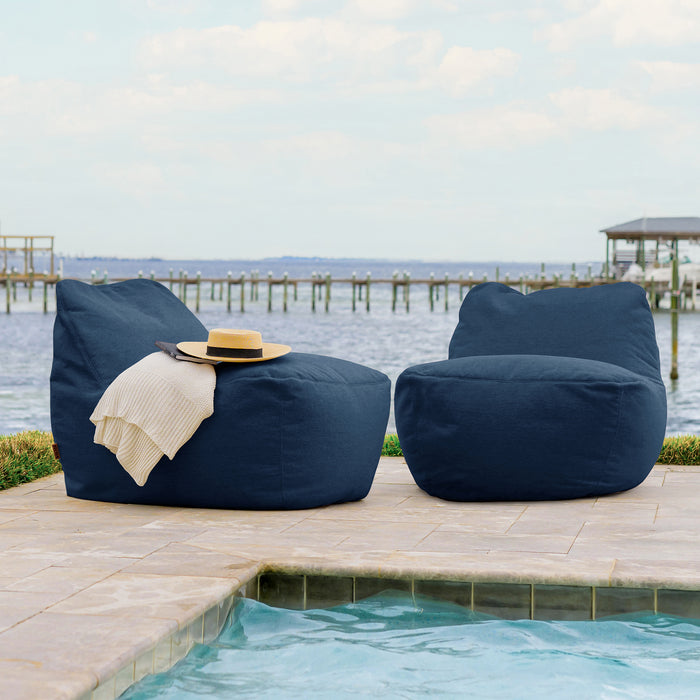 Sailor Blue Outdoor Performance Linen