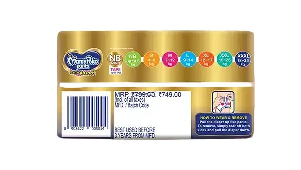 MamyPoko Pants Extra Absorb L-36'S