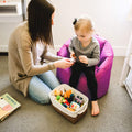 Kids milano beanbag chair for young kids and toddlers #color_pink-passion-smartmax