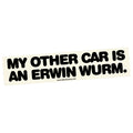 My Other Car is an Erwin Wurm Bumper Sticker